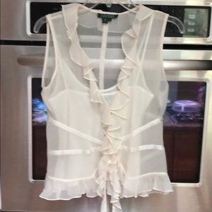 Size 4 Ralph Lauren ruffle top.